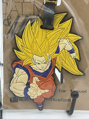 #ad Super Saiyan Goku Dragon Ball Z Luggage Tag Travel Accessory Anime Cartoon Manga $14.95