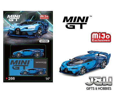 #ad Mini GT Bugatti Vision Gran Turismo Blue Limited Edition MGT00266 1 64 $17.99