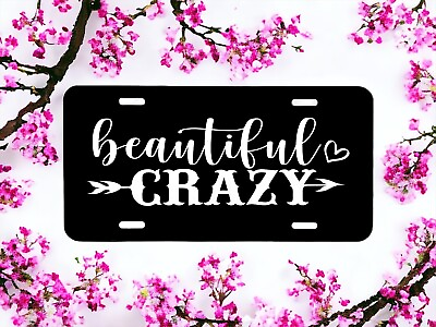 #ad Beautiful Crazy Laser Engraved Front License Plate Looks Great on your Vehicle $20.00