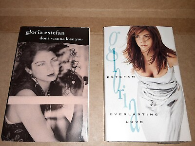 #ad Gloria Estefan Everlasting Love amp; Dont Wanna Lose You Cassette Singles $5.25