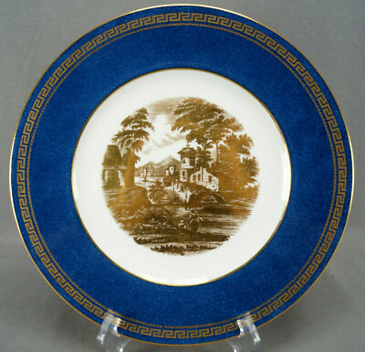 #ad Wedgwood Neoclassical Italian Villa Powder Blue amp; Greek Key 10 3 4 Dinner Plate $195.00