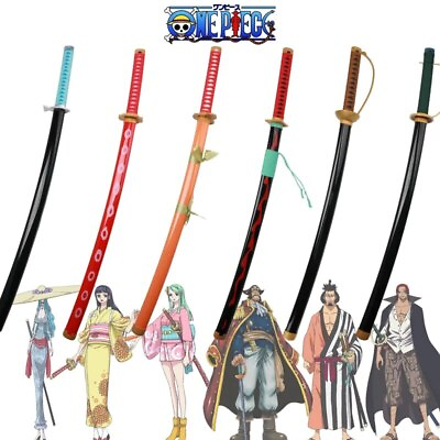 #ad New One Piece Swords Zoro Katana Gol·D·Roger Shanks Kin#x27;emon Cosplay Sword $49.50