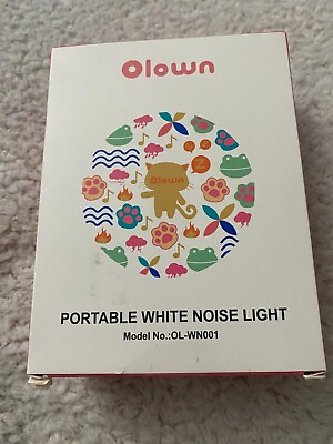 #ad Olown USB Rechargeable Portable White Noise Machine $17.99