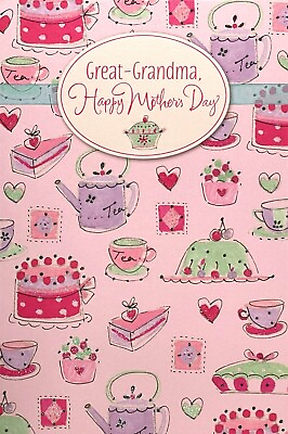 #ad Sweet MOTHER#x27;S DAY Card FOR GREAT GRANDMA Tea Cake Love by Hallmark Envelope $4.99