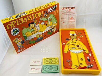 #ad 2005 Simpsons Operation Game by Milton Bradley Complete in Great Cond FREE SHIP $29.69