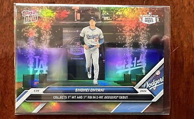 #ad Shohei Ohtani 2024 Topps Now Card #1 Seoul Series SP SSP Dodgers 1st Home Run $444.55