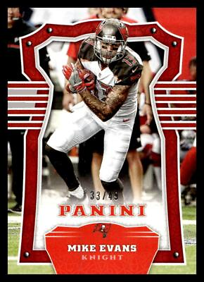 #ad 2017 Panini Mike Evans #17 Red 49 Tampa Bay Buccaneers $5.99