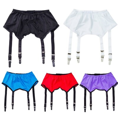 #ad Alacki Women#x27;s Multicolor Sexy High Waist Garter Belt 4 Straps Suspender S XXL $13.30