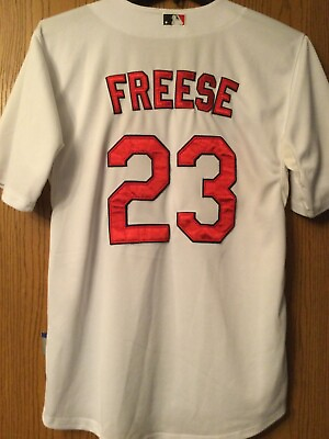#ad David Freese St. Louis Cardinals #23 2011 World Series Jersey White 50 $135.00