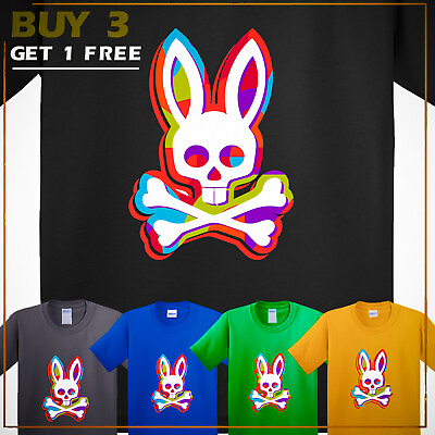 #ad Funny Colorful Bone Rabbit kids TShirt Happy Easter Birthday Party Cool Gift Tee $15.99