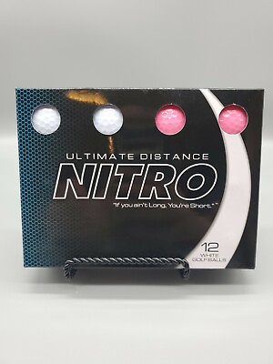 #ad Nitro Ultimate Distance Golf Balls Pack Of 6 White 6 Pink New In Box $8.00