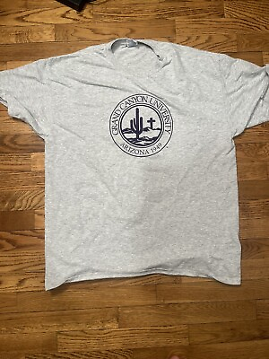 #ad Vintage Gray Grand Canyon University GCU Shirt XL Short Sleeve Mens $15.00