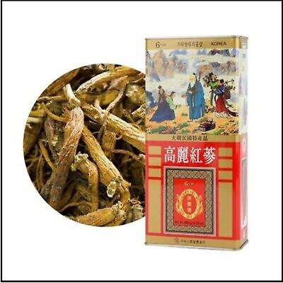 #ad Korean 6 Years Red Ginseng First Grade less than 10 roots 300g FREE Track $109.88
