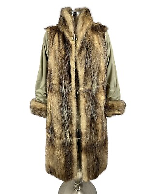 #ad TURKIS TUKKU Jacket Womens Coat Size M 12 14 from Finland Real Fur EU40 Mink GBP 263.99