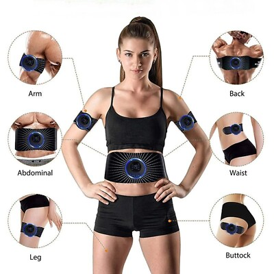 #ad Abs Stimulator Muscle Toner Stimulating Belt Abdominal Training Slimming Workout $39.99