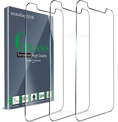 #ad #ad 3 PACK For iPhone 15 14 13 12 11 Pro Max XR XS 8 Tempered Glass Screen Protector $2.58