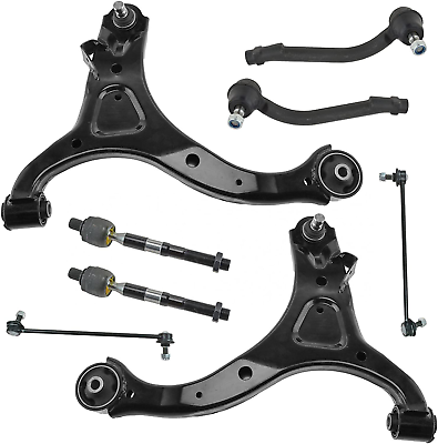 #ad 8Pcs Front Suspension Kit Lower Control Arms Kits W Ball Joints Sway Bars Link T $303.99