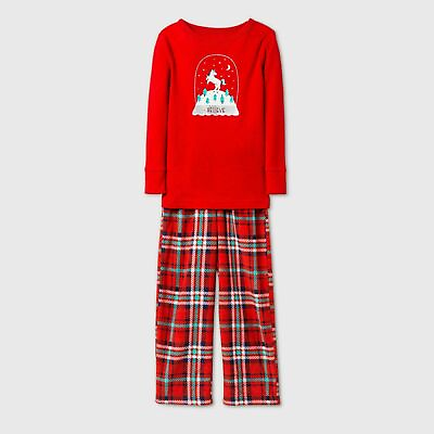 #ad Cat amp; Jack Toddler Girl#x27;s Long Sleeve Pajama PJ 2 pc Set Red Size 18M NEW $13.56