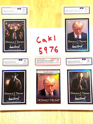 #ad Holographic President Donald Trump Collection Mint Condition Trading Cards MAGA $29.99