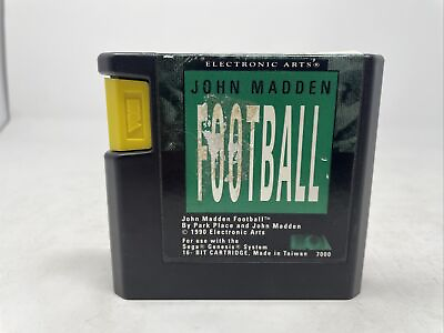 #ad John Madden Football 1990 Sega Genesis $12.00