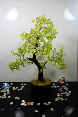 #ad #ad Natural Peridot Crystal Money Tree Bonsai Healing Reiki Stone Home Decor A2 $22.99