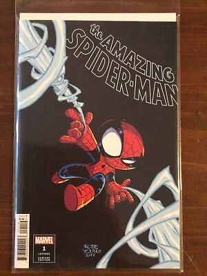 #ad Amazing Spider Man #1 Skottie Young Variant Marvel Comic 1st Print 2022 $4.98