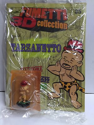 #ad Hobby amp; Work Italian Comics 3D Figure Collection n. 35 TARZANETTO Book SEALED $11.87