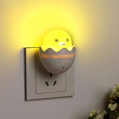 #ad Cute Chick Night Lamp Light control Sensor Kids Nursery Bedroom Bathroom US EU C $2.62