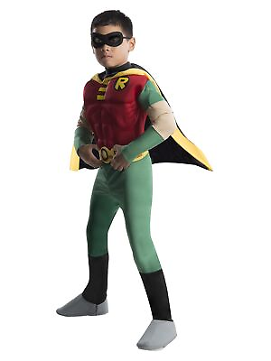 #ad Rubies DC Comics Teen Titans Deluxe Muscle Chest Robin Costume Medium $82.60