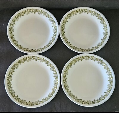#ad Vintage CORELLE Spring Blossom 4 Crazy Daisy BREAD amp; BUTTER PLATES 6.75quot; $32.99