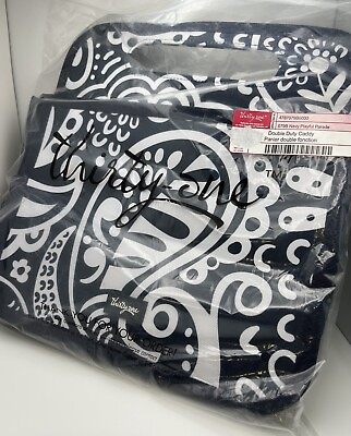 #ad Thirty One NEW Double Duty Caddy Navy Playful Parade Canvas. $25.00