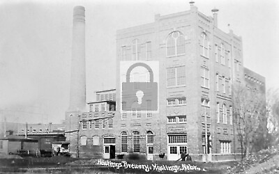 #ad Hastings Beer Brewery Factory Nebraska NE Reprint Postcard $4.99