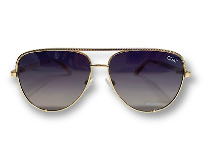 #ad Quay High Key Fade 18k Gold Plated Luxe Polarized Sunglasses Luxury High Quality $84.99