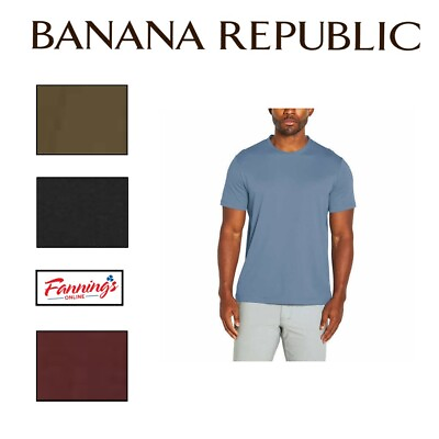#ad Banana Republic Men#x27;s Luxe Touch T Shirt Short Sleeve G11 $19.76
