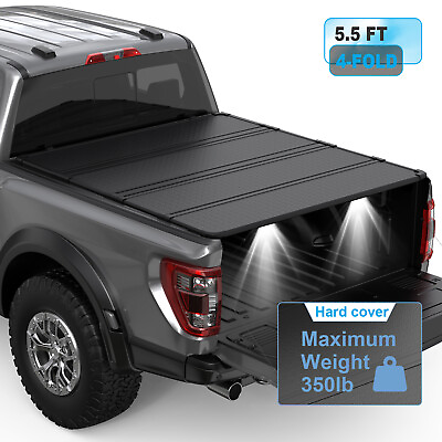 #ad 5.5FT Hard Tonneau Cover 4 Fold For 2015 2024 Ford F150 F 150 Truck Bed Cover $375.79