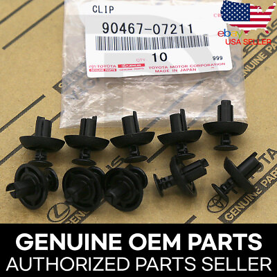 #ad Genuine Toyota Lexus OEM New Engine Cover Grille Clips 90467 07211 Set of 10 $13.66