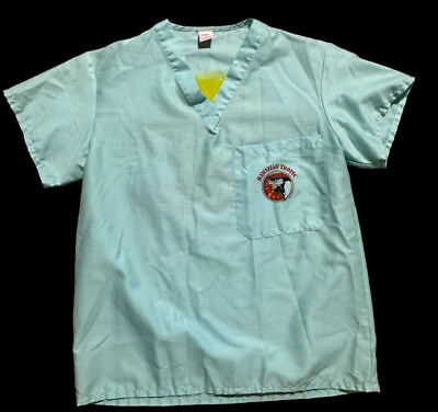 #ad Vintage 80s Hawaiian Tropic Scrub Top Shirt 1986 Fits Medium Rare. $50.99