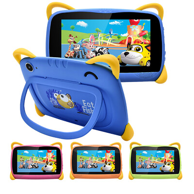 #ad 64GB 7quot; Android 10 Tablet PC For Kids Octa Core Dual Cameras WiFi Bundle Case $44.80