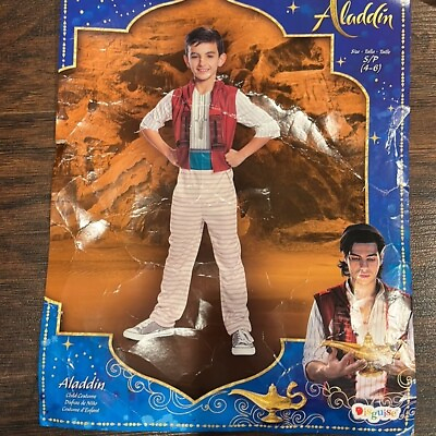 #ad Aladdin Disney Costume Child Small 4 6 $19.00