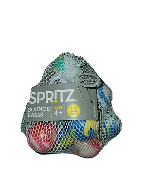 #ad Spritz 12 Count Marble Design Bounce Balls New $8.49