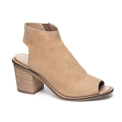 #ad Chinese Laundry Women#x27;s Calvin Leather Ankle Bootie in Natural $61.58