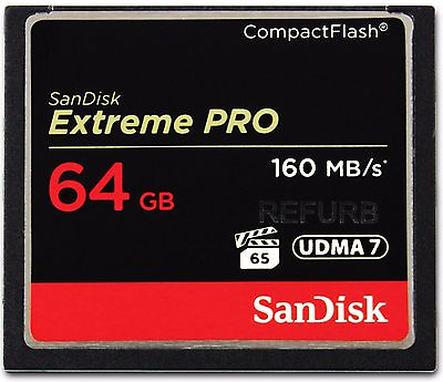 #ad SanDisk ExtremePro 64GB CF memory card SDCFXPS 064G G Extreme Pro 64 GB 160MB s $34.99