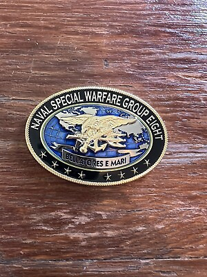 #ad Naval Special Warfare Group 8 Command Coin $25.00