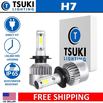 #ad TSUKI FC H7 2009 2016 Audi A3 LED Headlight Bulbs Low or High Beam 6000K $15.00
