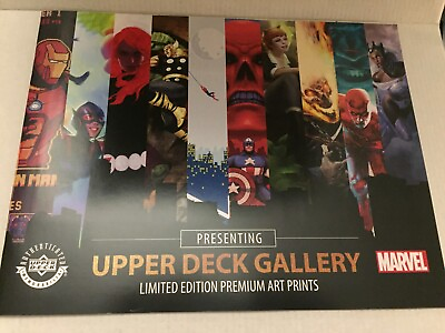 #ad Marvel Upper Deck Gallery Limited Edition Premium Art Prints Product Guide $9.95