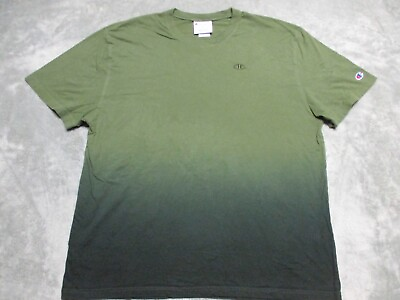 #ad Champion Shirt Mens XL Green Blue Tie Dye Boxing Army Military Baggy Olive Drab $24.00