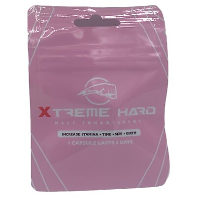 #ad Xtreme Hard Male Enhancement Supplements Natural formula 5 pills $15.96