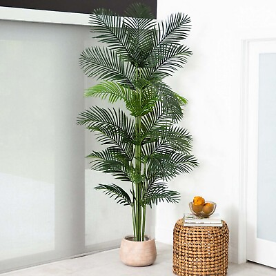 #ad 8’ Artificial Paradise Tropical Palm Tree Home Decor. Retail $199 $129.00