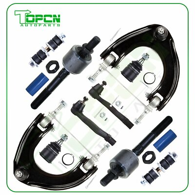 #ad 10pcs Suspension Kit Ball Joints Control Arms For 1988 1990 1991 Honda Civic CRX $85.02