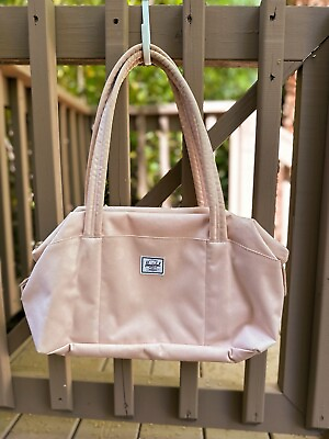 #ad Herschel Supply Co Strand Duffle Purse Polka Cameo Rose. Pale Pink Purse $30.00